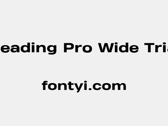 Heading Pro Wide Trial