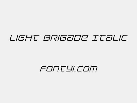 Light Brigade Italic