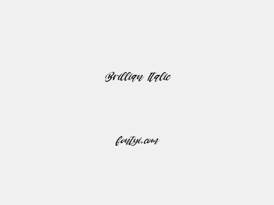 Brillian Italic