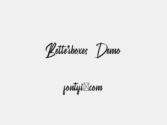 Betterboxes Demo