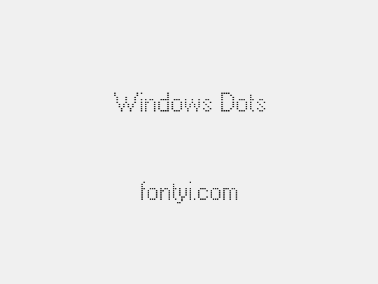 Windows Dots
