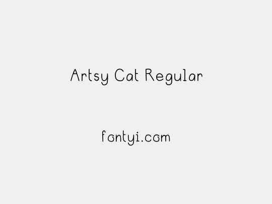 Artsy Cat Regular