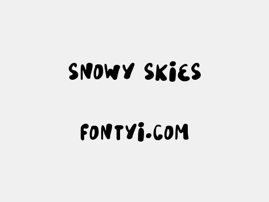 Snowy Skies