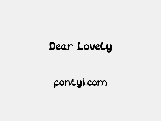 Dear Lovely