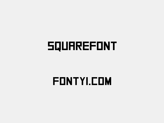SquareFont