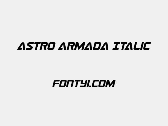 Astro Armada Italic