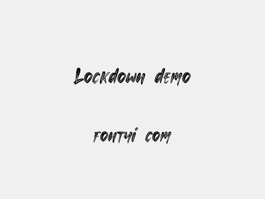 Lockdown demo