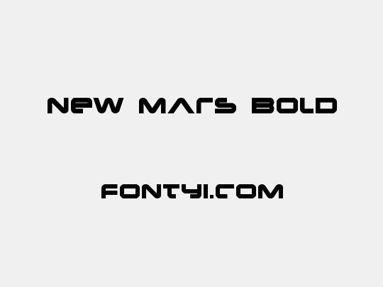 New Mars Bold