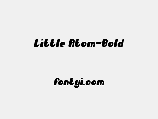 Little Atom-Bold