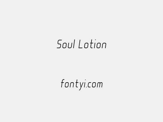 Soul Lotion