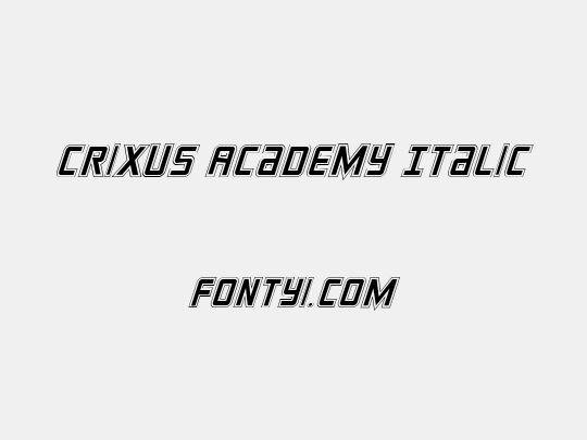 Crixus Academy Italic