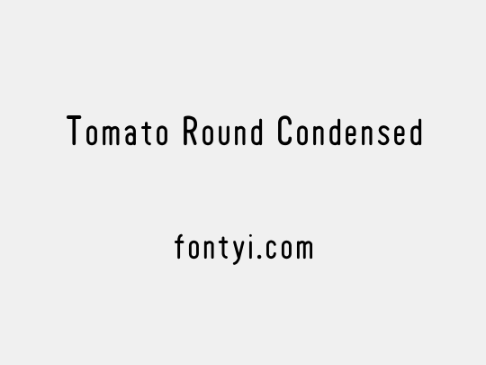 Tomato Round Condensed