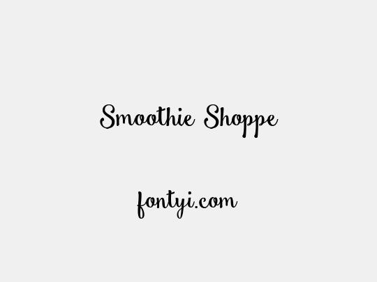 Smoothie Shoppe