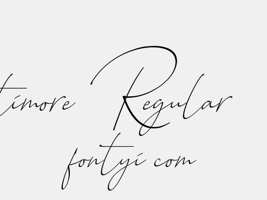 Baltimore Regular - Italic
