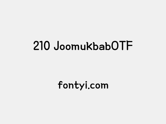 210 JoomukbabOTF