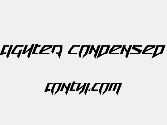 Snubfighter Condensed Italic