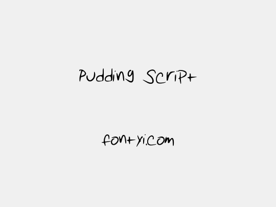 Pudding Script