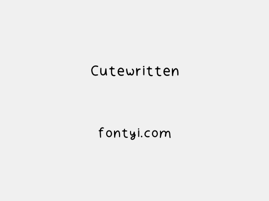 Cutewritten