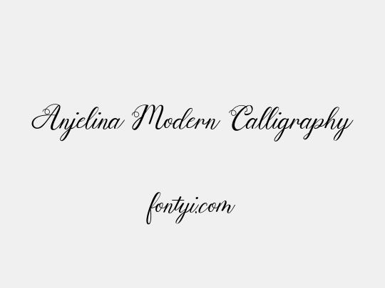 Anjelina Modern Calligraphy