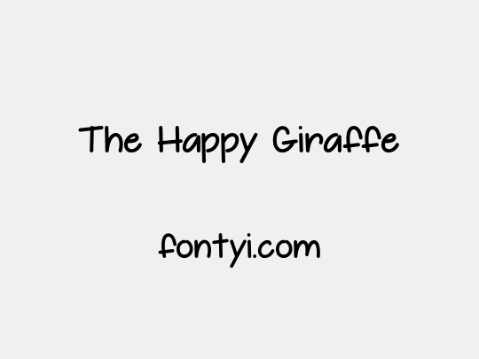 The Happy Giraffe