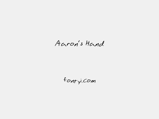 Aaron's Hand