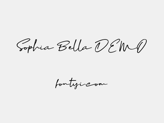 Sophia Bella DEMO