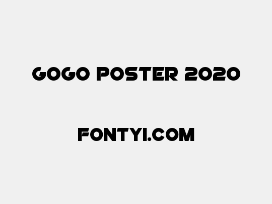 GoGo Poster 2020