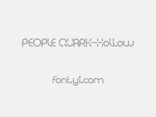 PEOPLE QUARK-Hollow