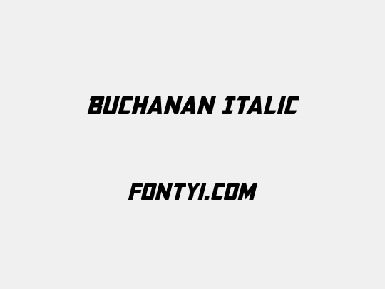 Buchanan Italic