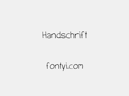 Handschrift