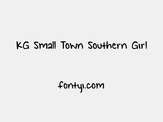 KG Small Town Southern Girl