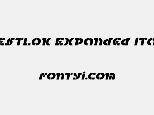 Questlok Expanded Italic