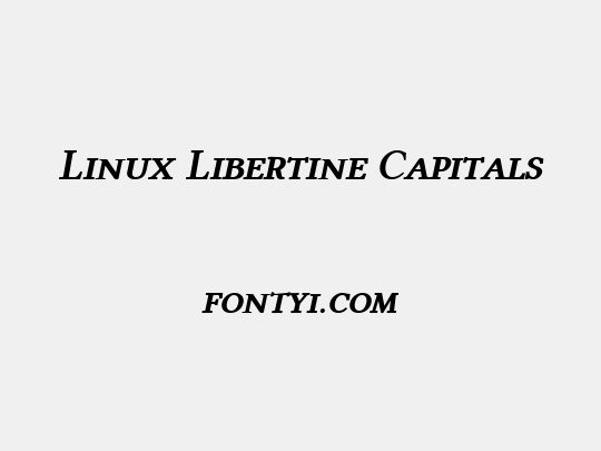 Linux Libertine Capitals