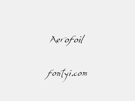 Aerofoil