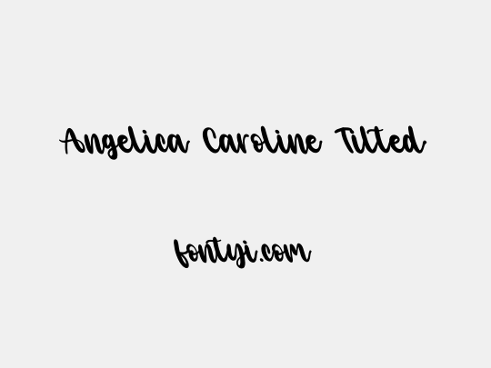 Angelica Caroline Tilted