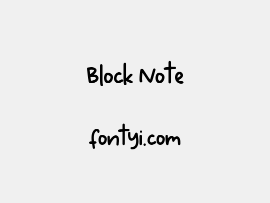 Block Note