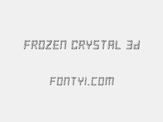 Frozen Crystal 3D
