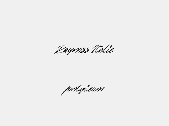 Raynoss Italic