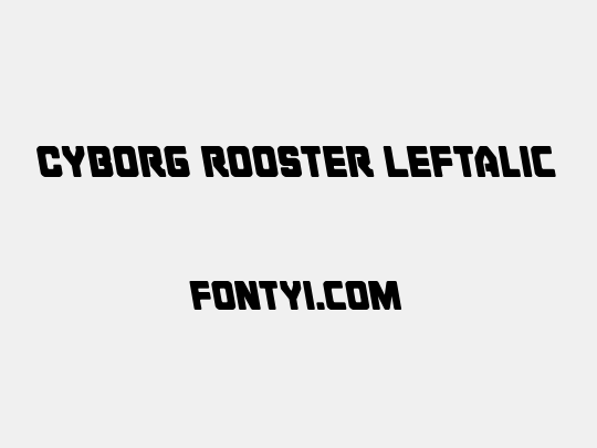 Cyborg Rooster Leftalic