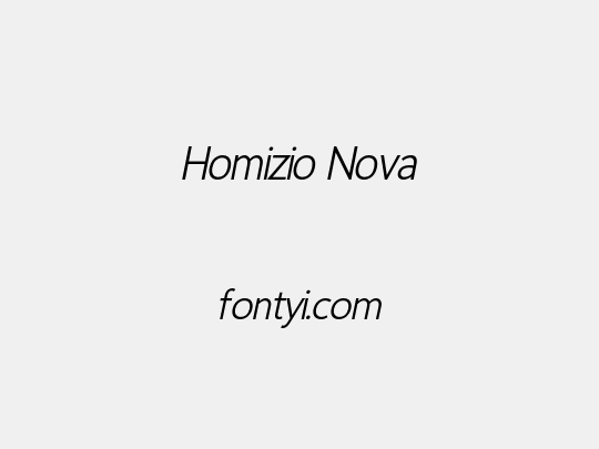 Homizio Nova