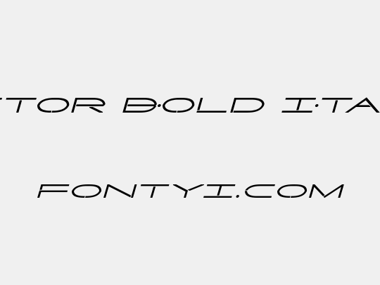 Factor Bold Italic