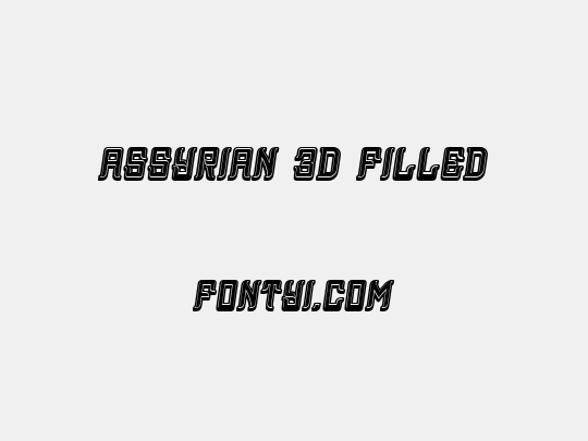 Assyrian 3D Filled