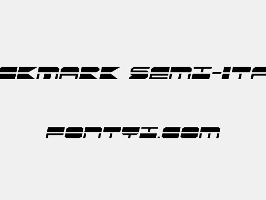 QuickMark Semi-Italic