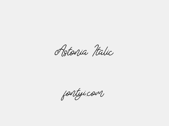 Astonia Italic