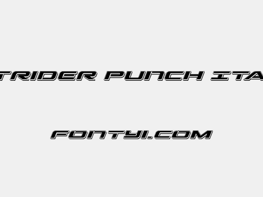 Outrider Punch Italic