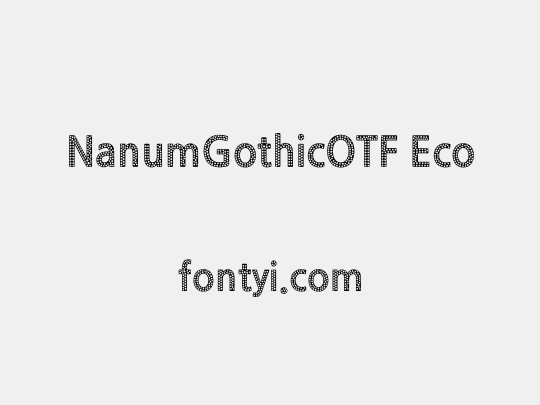 NanumGothicOTF Eco
