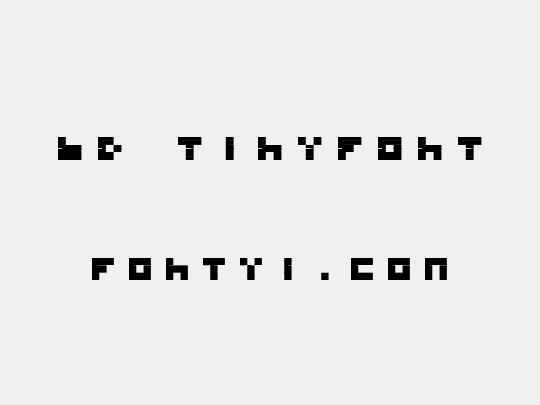 BD TINYFONT