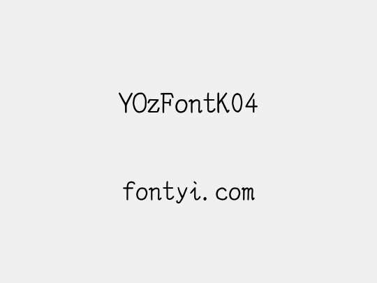 YOzFontK04