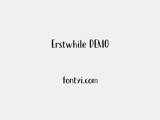 Erstwhile DEMO