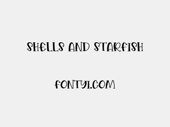Shells And Starfish